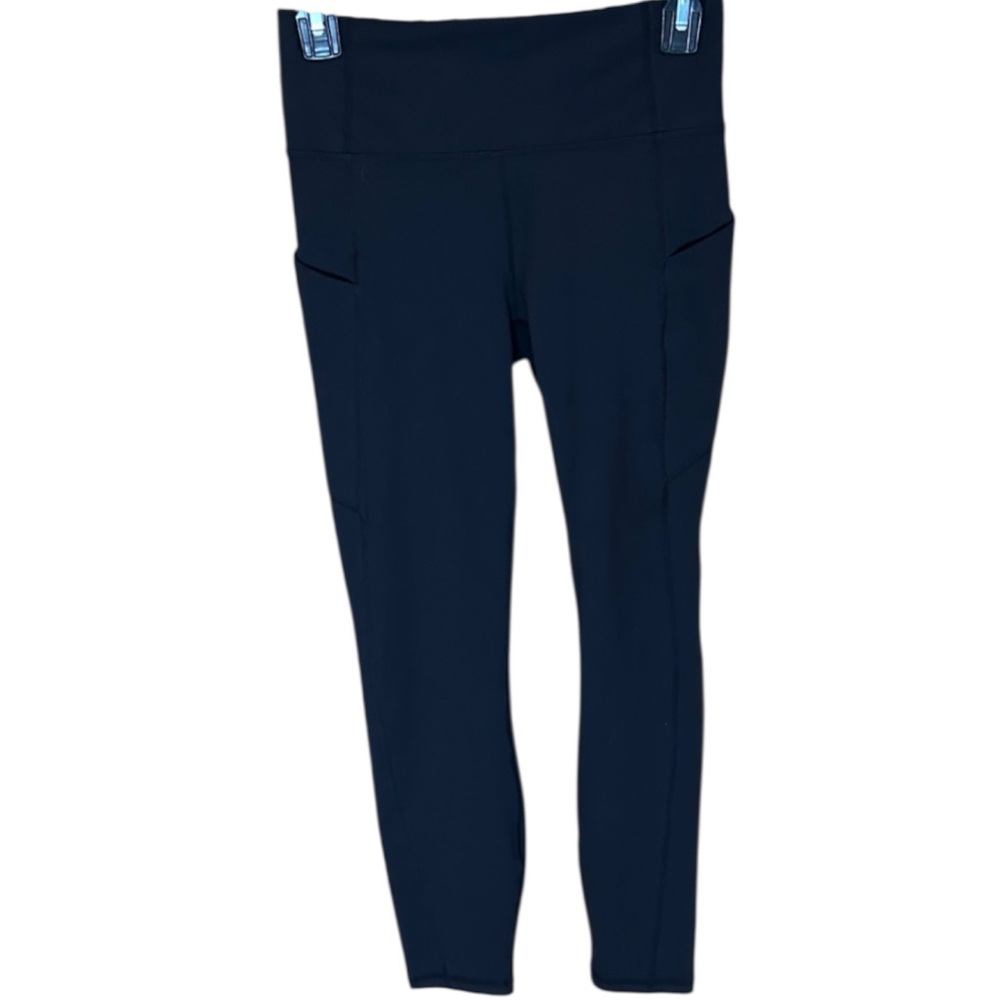 Fabletics PureLux On The Go PowerHold Black High Waisted Leggings with Pockets